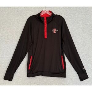 Colosseum San Diego State Aztecs Pullover Jacket Womens XL 1/4 Snap Closure READ